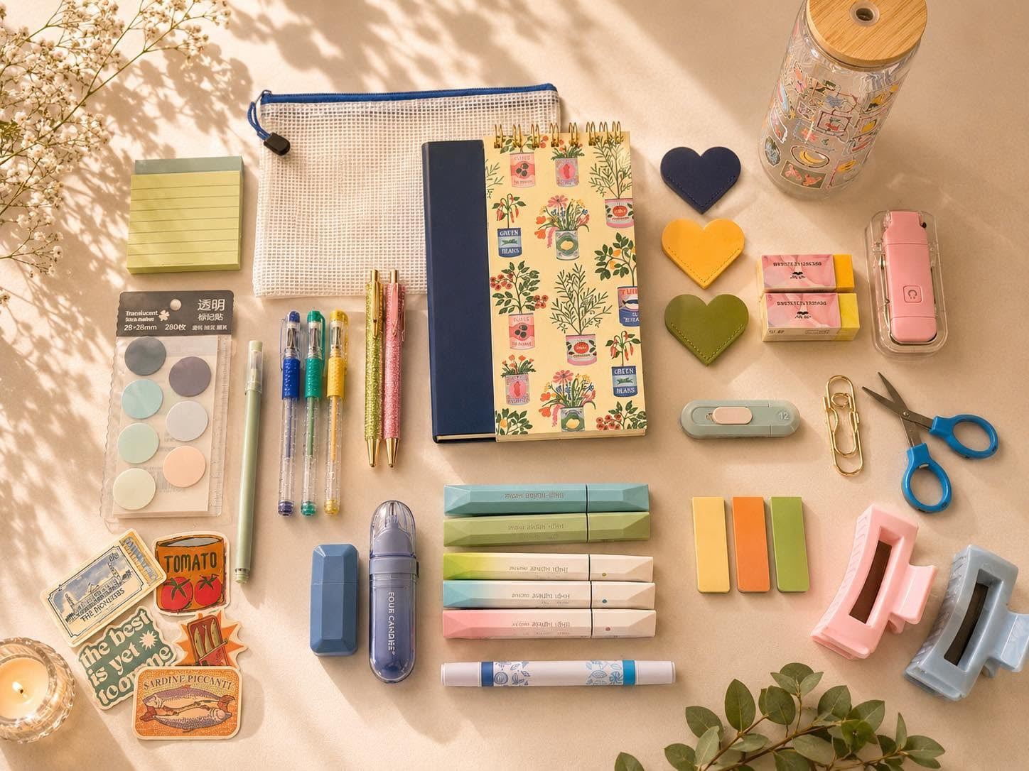 Petals and Paper Bundle